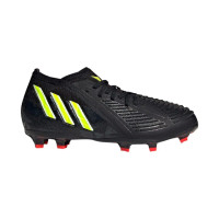 adidas Predator Edge.1 Firm Ground Shoes (Black / Green)