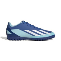 adidas X Crazyfast.4 Turf Shoes (Bright Royal/White)