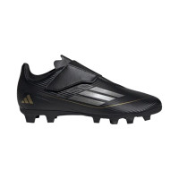 adidas F50 Club Vel Youth Firm Ground Cleats Shoes (Black)