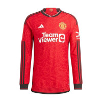 adidas Manchester United Men's Home Authentic  long sleeve Jersey  2023/24