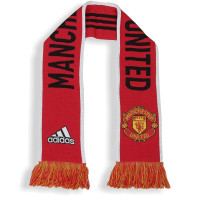 adidas Manchester United Scarf, Red/Black/White.