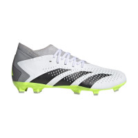 adidas Predator Accuracy .3 Firm Ground Cleats Shoes (White/Green)