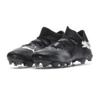 Puma Future 7 Match Firm Ground Soccer Cleats (Black)