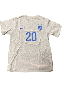 Nike USA Youth (Kids) T-Shirt Legend Wambach #20 - Grey
