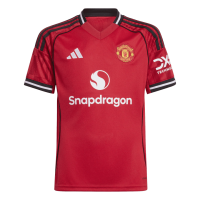 adidas Manchester United Home Youth Soccer Jersey 25/26
