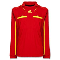 adidas Referee Long Sleeve Jersey (XL) Red