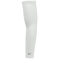 Nike Unisex Adult Dri-FIT UV Protection Running Arm Sleeves (XL) (White)