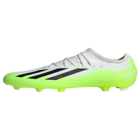 adidas Soccer X Crazyfast.3 Firm Ground (Little Kid/Big Kid) Footwear White/Core Black/Lucid Lemon 3.5 Big Kid M