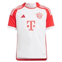 adidas Youth Soccer Bayern Munich 23/24 Home Jersey (as1, Alpha, l, Regular) White/Red