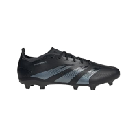 adidas Unisex Predator 24 League Low Firm Ground Sneaker, Black/Carbon/Black, 9.5 US Men