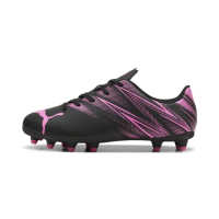 PUMA Kids Attacanto Firm, Artificial Ground Soccer Cleats Sneaker, Black-Poison Pink, 9 US Unisex Toddler