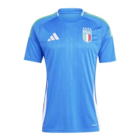 adidas Italy Men’s Home Stadium Jersey 2024 (US, Alpha, Small, Regular, Regular, Blue)