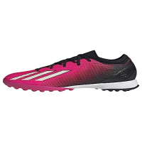 adidas Unisex X SPEEDPORTAL.3 Turf Soccer Shoe, Team Shock Pink/Zero Metallic/Black, 6.5 US Men