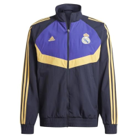adidas Real Madrid Woven Track Top Blue (US, Alpha, Medium, Regular, Regular, Blue)