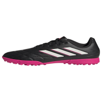 adidas Copa Pure.3 Turf Soccer Shoe, Black/Zero Metallic/Team Shock Pink, 6 US Unisex Big Kid