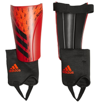 adidas Unisex- Match Shin Guards, Red/Black/Solar Red, Large