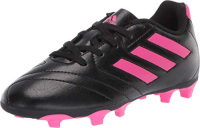 adidas Goletto Firm Ground Football Shoe, Black/Shock Pink/Shock Pink, 11 US Unisex Little Kid