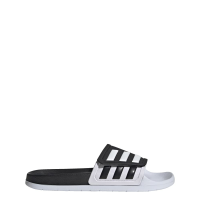 adidas Unisex Adilette Slides Sandal, Black/White/Black (TND), 10 US Women