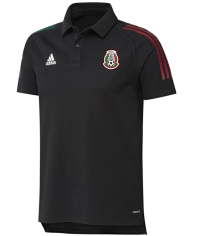 adidas Mexico FMF Polo Shirt - Black 2020-21 (XX-Large)
