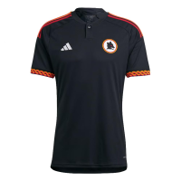 adidas AS Roma Men's Third Jersey 23/24 (US, Alpha, XX-Large, Regular, Regular, Polyester) Black