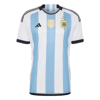 adidas Men's Soccer Argentina 3-Star Winners Home Jersey (as1, Alpha, s, Regular, Regular) White/Blue