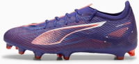 PUMA Men's Ultra 5 Pro Fg/Ag Soccer Cleats Sneaker, Lapis Lazuli White-Sunset Glow, 10.5