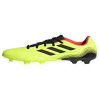 adidas Boy's Copa Sense.3 Firm Ground Soccer Shoe, Black/White/Solar Yellow, 11.5 Little Kid