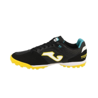 Joma Top Flex 2301 Black Turf Men's Leather Soccer Shoes TOPS2301TF, Black, 9.5 UK