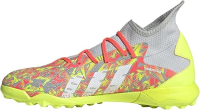 adidas Freak.3 Men'sTurf Shoes - CL Grey/Ftwwht/S Yellow (Grey, US Footwear Size System, Adult, Men, Numeric, Medium, 12.5)