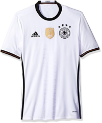 adidas International Soccer Germany Men's Jersey, Large, White/Black