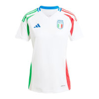 adidas Italy Women’s Away Jersey 2024 (US, Alpha, Small, Regular, Regular, White)
