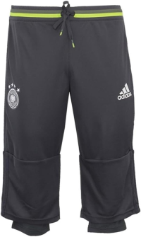 adidas Germany Men's Three-Quarter Training Pants (US, Alpha, 3X-Large, Regular, Regular, Polyester) Grey