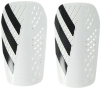 adidas Unisex-Adult Tiro Club Shin Guards, White/Black, Medium