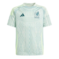 adidas Mexico Youth Away Jersey 2024 (US, Alpha, Large, Regular, Linen Green)