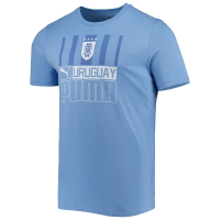 Puma Men's Standard AUF FTBLCore Tee, Silver Lake Blue White, XX-Large
