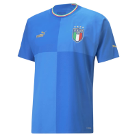 PUMA Italy Men's Authentic Home Jersey 22/23 (as1, Alpha, m, Regular, Regular, Medium) Blue