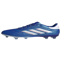 adidas Unisex Copa Pure II.2 Firm Ground Football Boots Sneaker, Lucid Blue/White/Solar Red, 8.5 US Men
