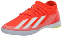 adidas Unisex X Crazyfast League Indoor Sneaker, Solar Red/White/Team Solar Yellow, 12 US Men