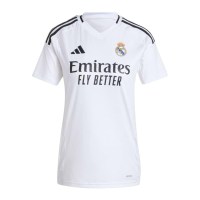 adidas Real Madrid CF Women’s Home Jersey 2024/25 (US, Alpha, Large, Regular, Regular, White)