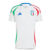 adidas Italy Men’s Stadium Away Jersey 2024 (US, Alpha, XX-Large, Regular, Regular, White)