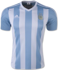 adidas Argentina Home Youth Jersey- 2015/16 (YXS) White, Blue