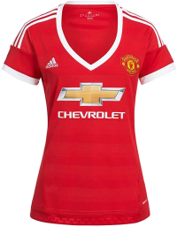 adidas Manchester United Womens Home Jersey 2015-2016 (X-Large) Red