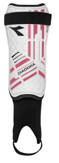 Diadora Forza Soft Shell Shin Guards (Small, Black/White)