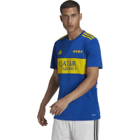 adidas Men's 21/22 Boca Juniors Home Jersey (Power Blue/Yellow, X-Large)