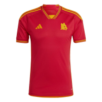 adidas Men's Soccer Roma 23/24 Home Jersey - Minimalist Design, AEROREADY Moisture-Wicking, Recycled Materials (as1, Alpha, l, Regular, Regular) Red