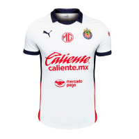 PUMA Chivas Men's PRO Authentic Away Jersey 2024/25 (US, Alpha, X-Large, Regular, Regular, White)
