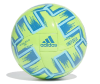 adidas Uniforia Club Euro 2020 Machine-Stitched Soccer Ball, Solar Green/Bright Cyan/Glory Blue 4