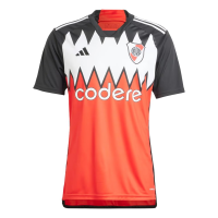 adidas Men's Soccer River Plate 23/24 Away Jersey - Bold Design, Comfortable Fit, Team Pride (US, Alpha, Large, Regular, Regular, Red/White)