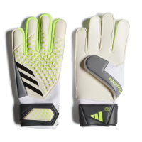 adidas Unisex-Adult Match Predator Goalie Gloves White/Lucid Lemon/Black 10