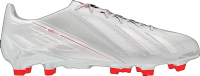 adidas Mens F50 adiZero TRX FG Leather 7 M US Running White/White/Infrared